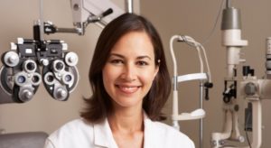Smiling Optician in Surgery